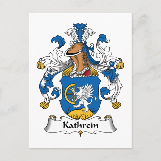 Postal Katherin Family Crest (Anverso)