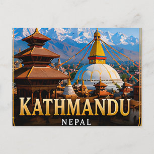 Postal Katmandú Nepal Viaje Arquitectura Ciudad Cultural