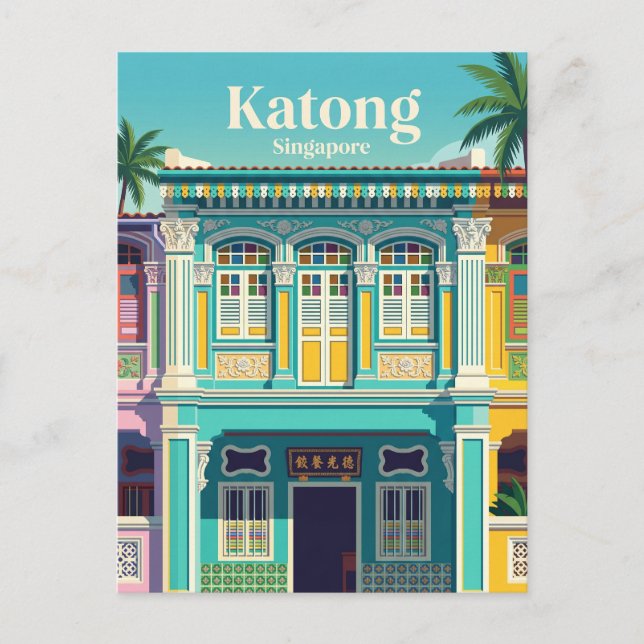 Postal Katong Singapur (Anverso)