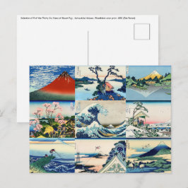 Postal Katsushika Hokusai - 36 vistas de la selección de 