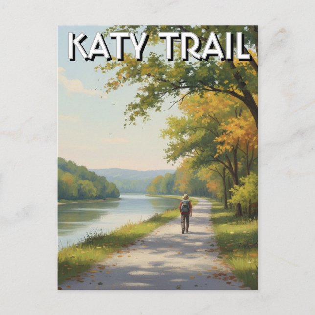 Postal Katy Trail Missouri Viajes (Anverso)