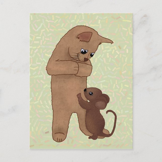 Postal Katz und Maus (Anverso)