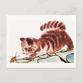 Postal Katze Nr.32 * Katzen-Postkarten * Cat-Art-Postcard