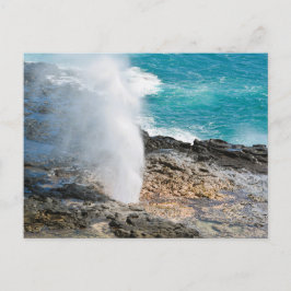 Postal Kauai Aqua Ocean Spouting Horn Poipu 