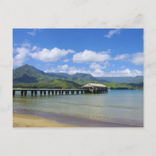 Postal Kauai - El Muelle de Hanalei
