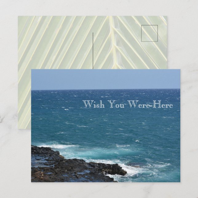 Postal Kauai Hawaii Océano Spoun Horn (Anverso / Reverso)