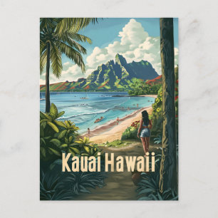 Postal Kauai Hawaii Vintage