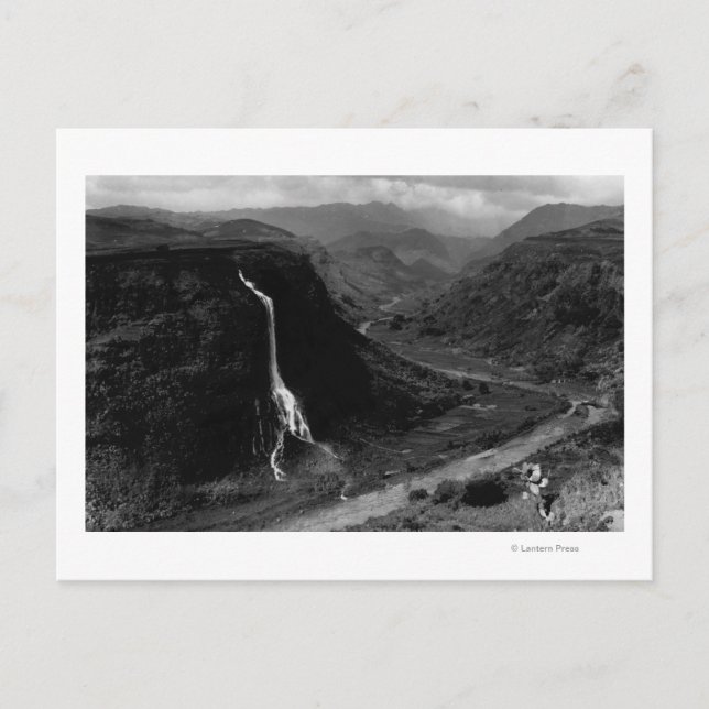 Postal Kauai, Hawaii - Vista del Valle de Hanapepe (Anverso)