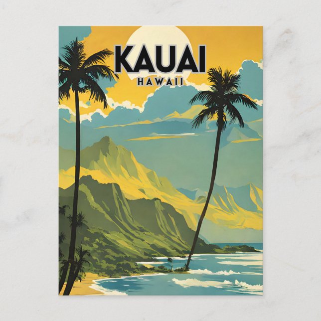 Postal Kauai Nostalgic Travel (Anverso)
