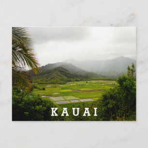 Postal Kauai, paisaje de Hawai