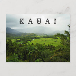 Postal Kauai, paisaje de Hawai