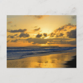 Postal Kauai Sunset con Niihau en el horizonte