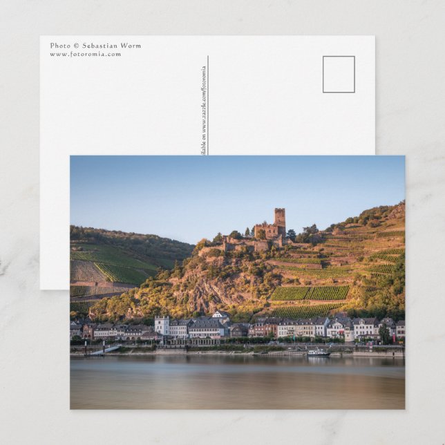 Postal Kaub am Rhein Alemania (Anverso / Reverso)