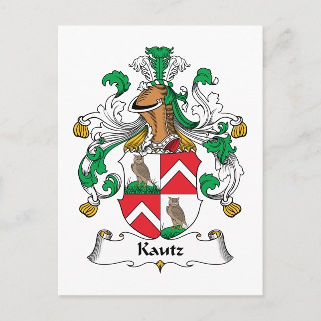 Postal Kautz Family Crest (Anverso)