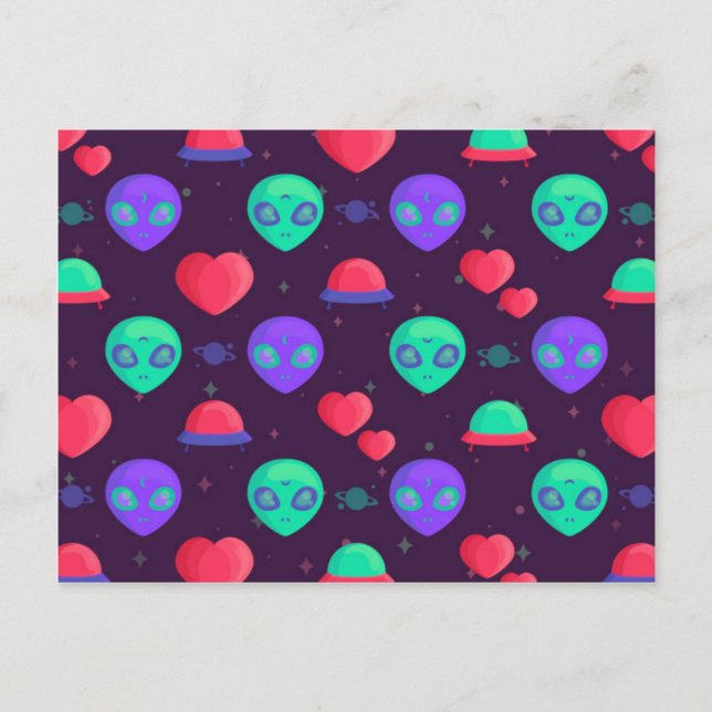 Postal Kawaii Aliens (Anverso)