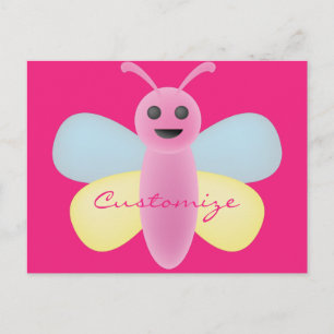 Postal Kawaii Bee Thunder_Cove multicolor