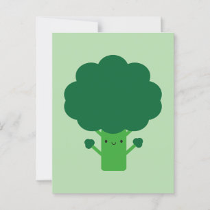 Postal Kawaii Broccoli