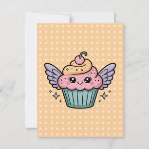 Postal Kawaii Cupcake