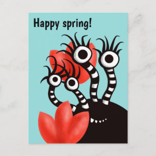 Postal Kawaii Cute Monster Kids