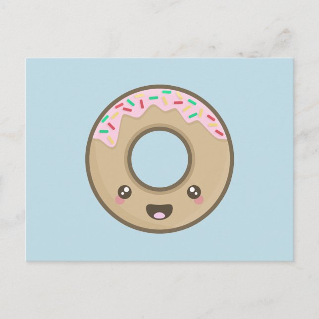 Postal Kawaii Donut (Anverso)