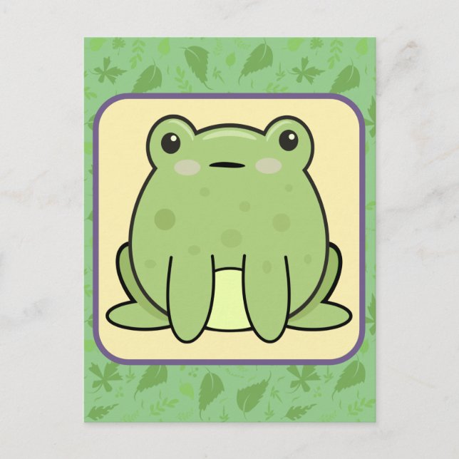 Postal Kawaii Frog (Anverso)