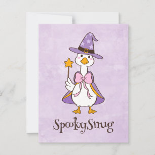 Postal Kawaii Ghoose, adorable y espeluznante halloween