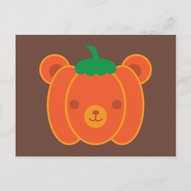Postal Kawaii Halloween Bear (Anverso)