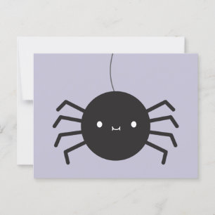 Postal Kawaii Halloween Spider