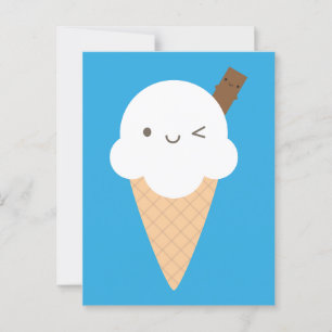 Postal Kawaii Ice Cream Cone