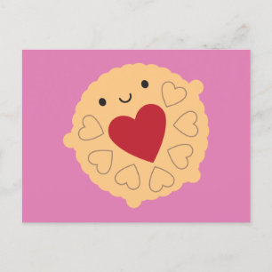 Postal Kawaii Jammie Dodger Biscuit