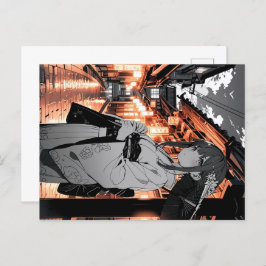 Postal KAWAII Japanese Girl Postcard