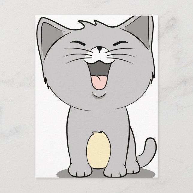 Postal Kawaii kitten (Anverso)