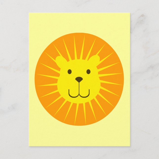 POSTAL KAWAII LION SUNSHINE SWEETY (Anverso)
