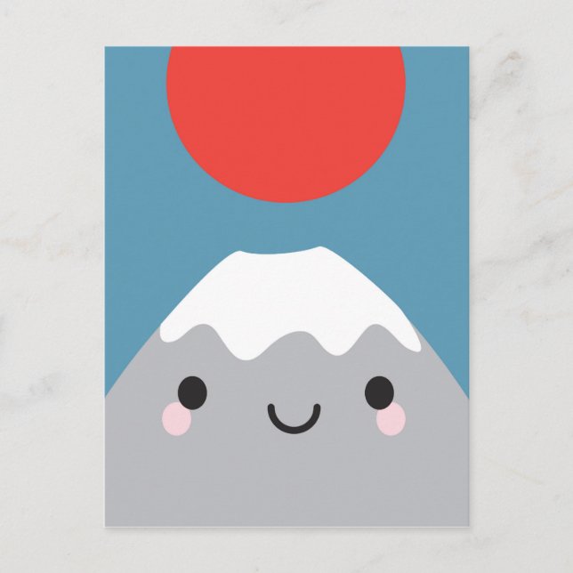 Postal Kawaii Mt Fuji San (Anverso)