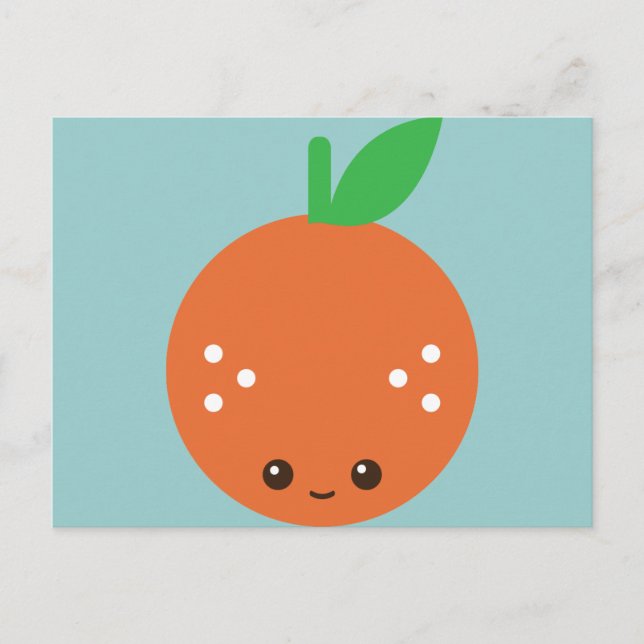 Postal Kawaii Orange (Anverso)