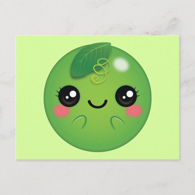 Postal Kawaii Pea (Anverso)