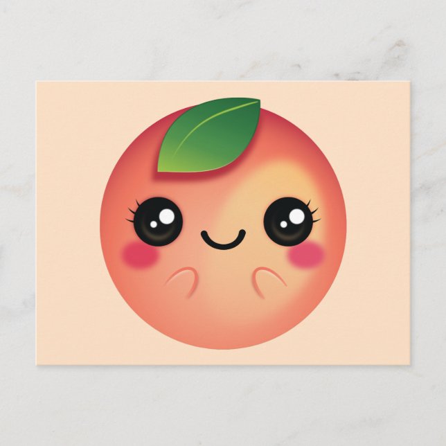 Postal Kawaii Peach (Anverso)