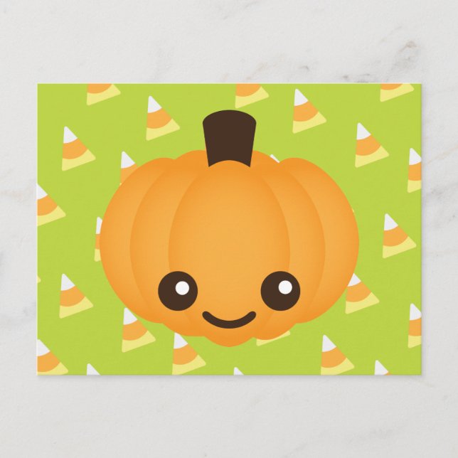 Postal Kawaii Pumpkin (Anverso)