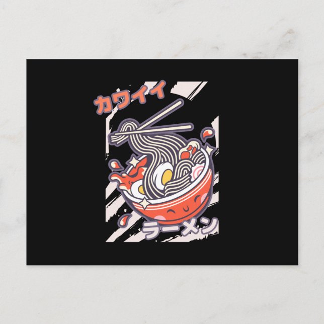 Postal Kawaii Ramen nodels (Anverso)