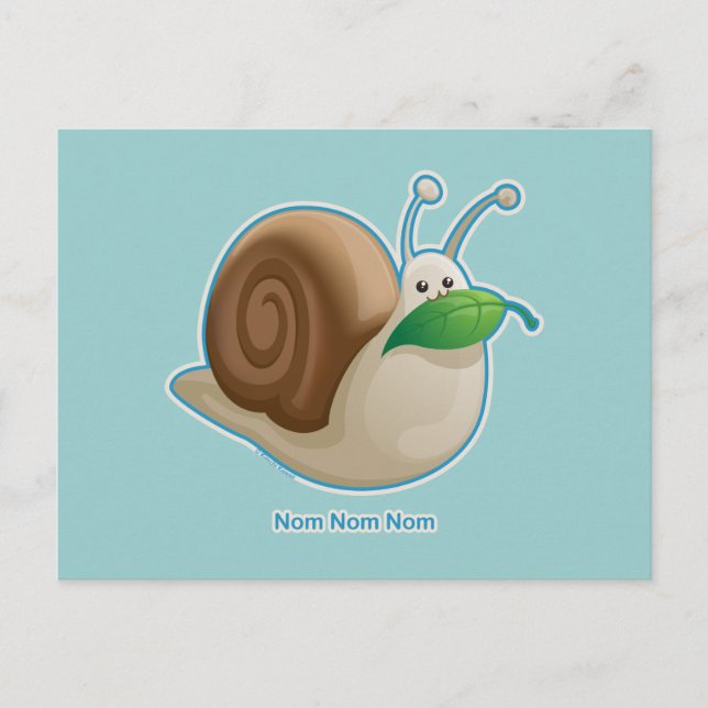 Postal Kawaii Snail (Anverso)