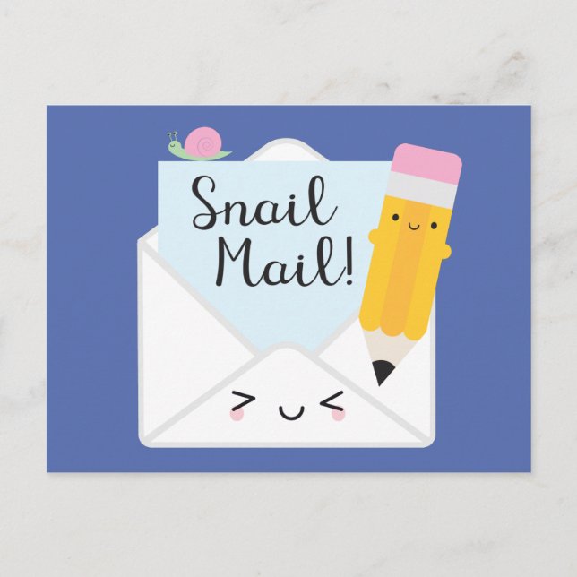 Postal Kawaii Snail Mail (Anverso)