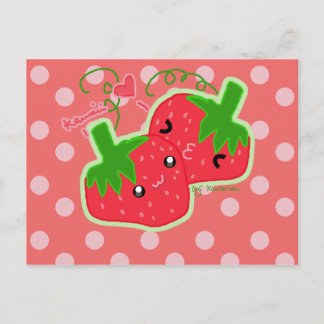Postal Kawaii Strawberry