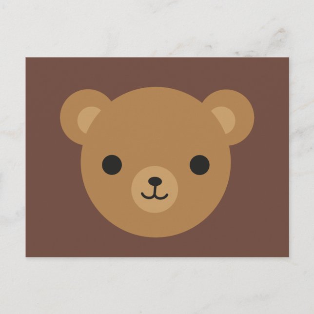 Postal Kawaii Teddy Bear (Anverso)