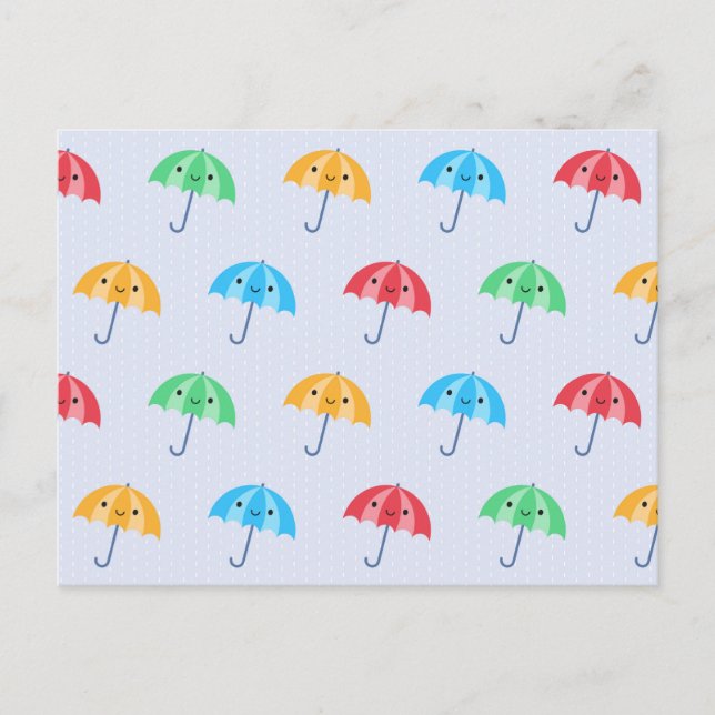 Postal Kawaii Umbrellas (Anverso)