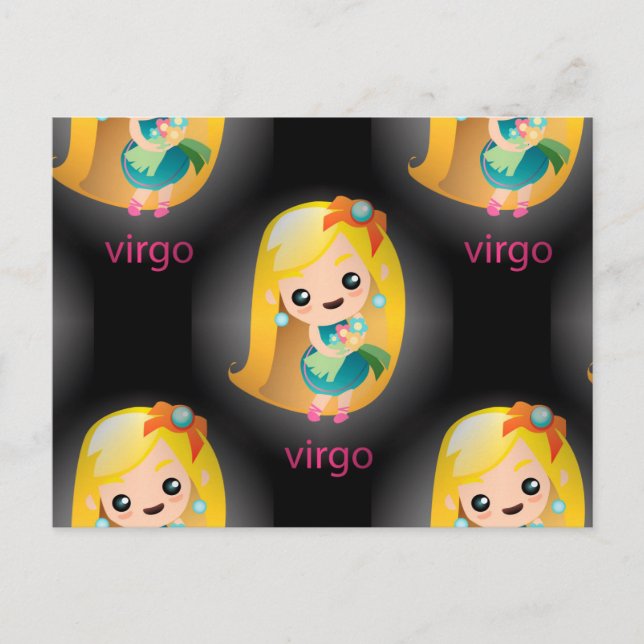 Postal kawaii virgo (Anverso)