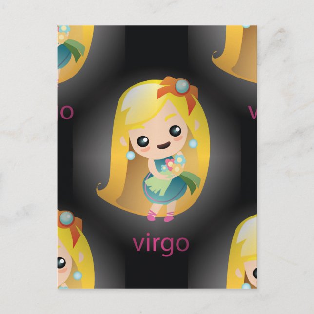 Postal kawaii virgo (Anverso)