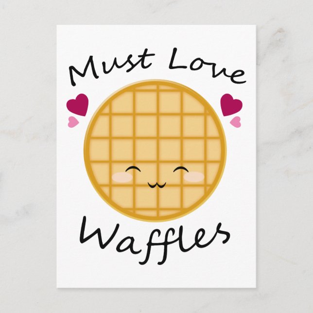 Postal Kawaii Waffle (Anverso)