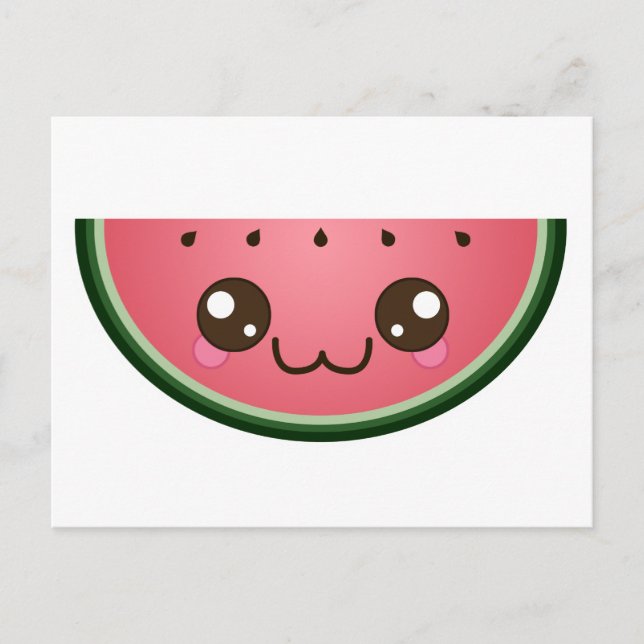 Postal Kawaii Watermelon (Anverso)