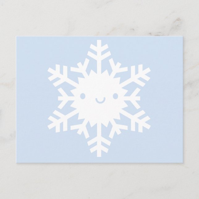 Postal Kawaii Winter Snowflake (Anverso)
