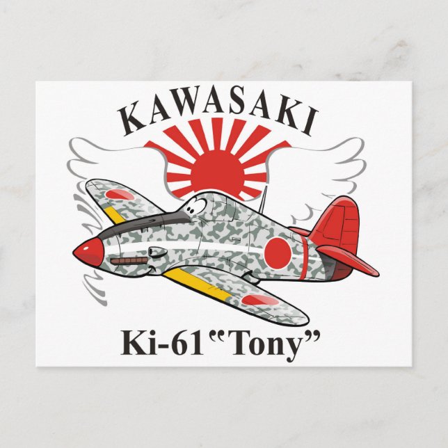Postal kawasaki ki-61 "tony" (Anverso)